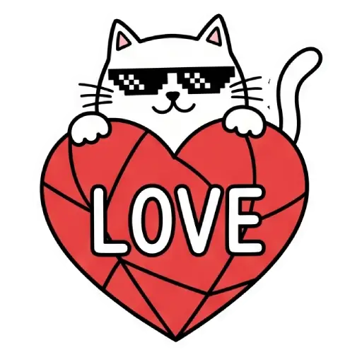 florak stickers, cute, funny, stickers, WhatsApp stickers, sticker pack, cat (2)
